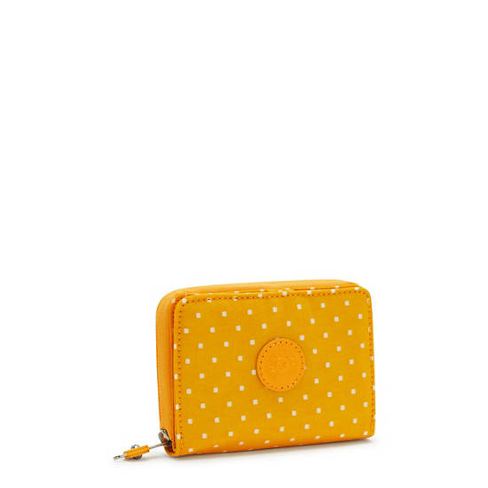 Kipling Money Love Klassieke Printed Small Wallet Portefeuille Geel | België 1016CT